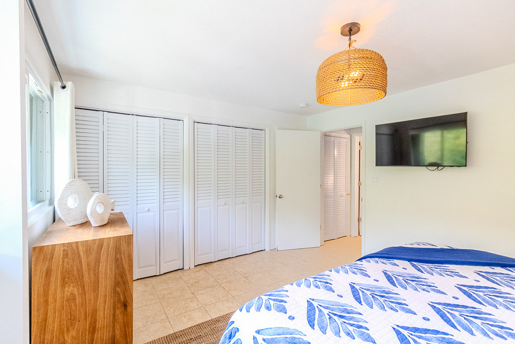 Open the right set of these closet doors to find all things beach related.