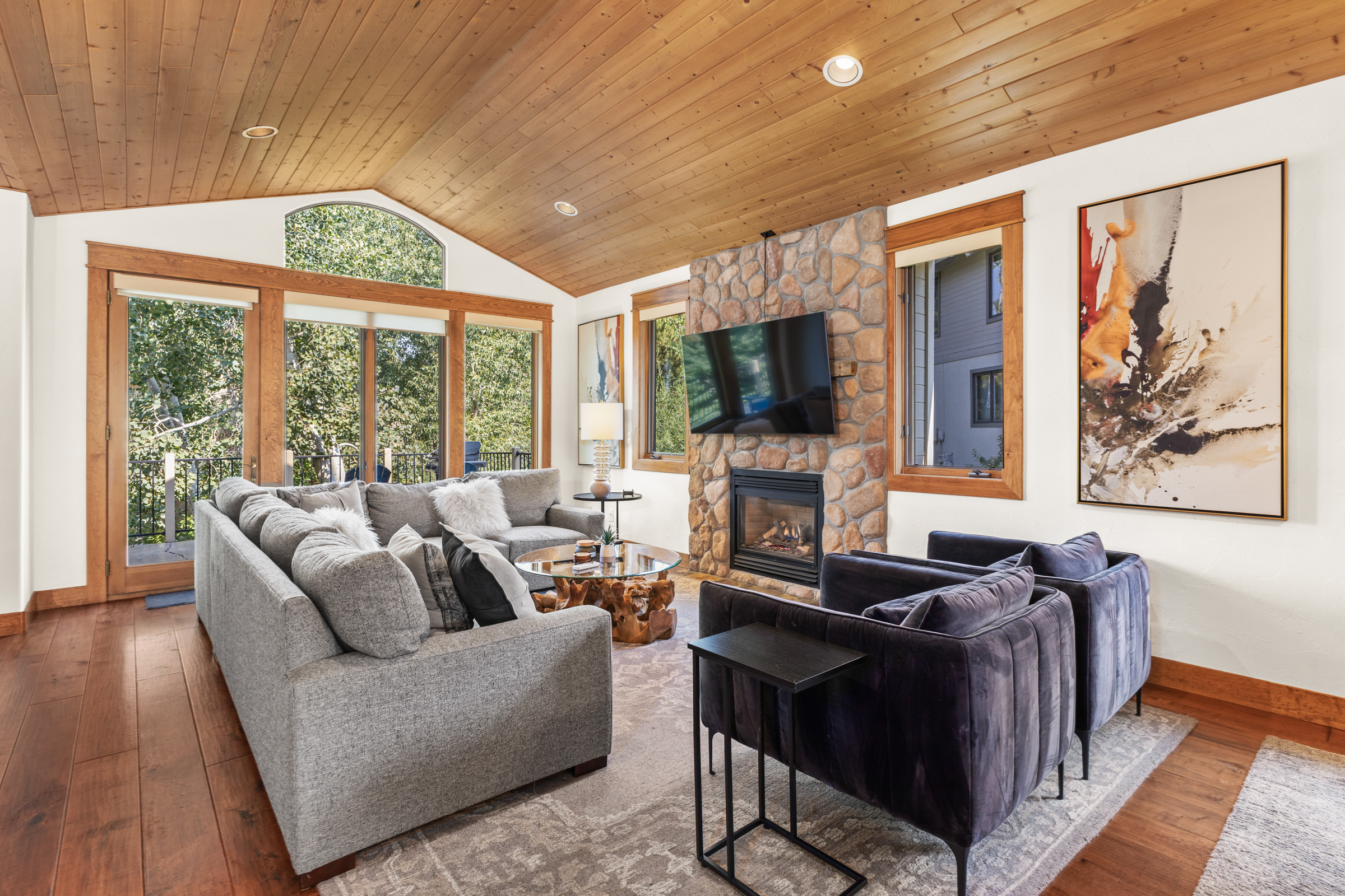 Living Room with Gas Fireplace