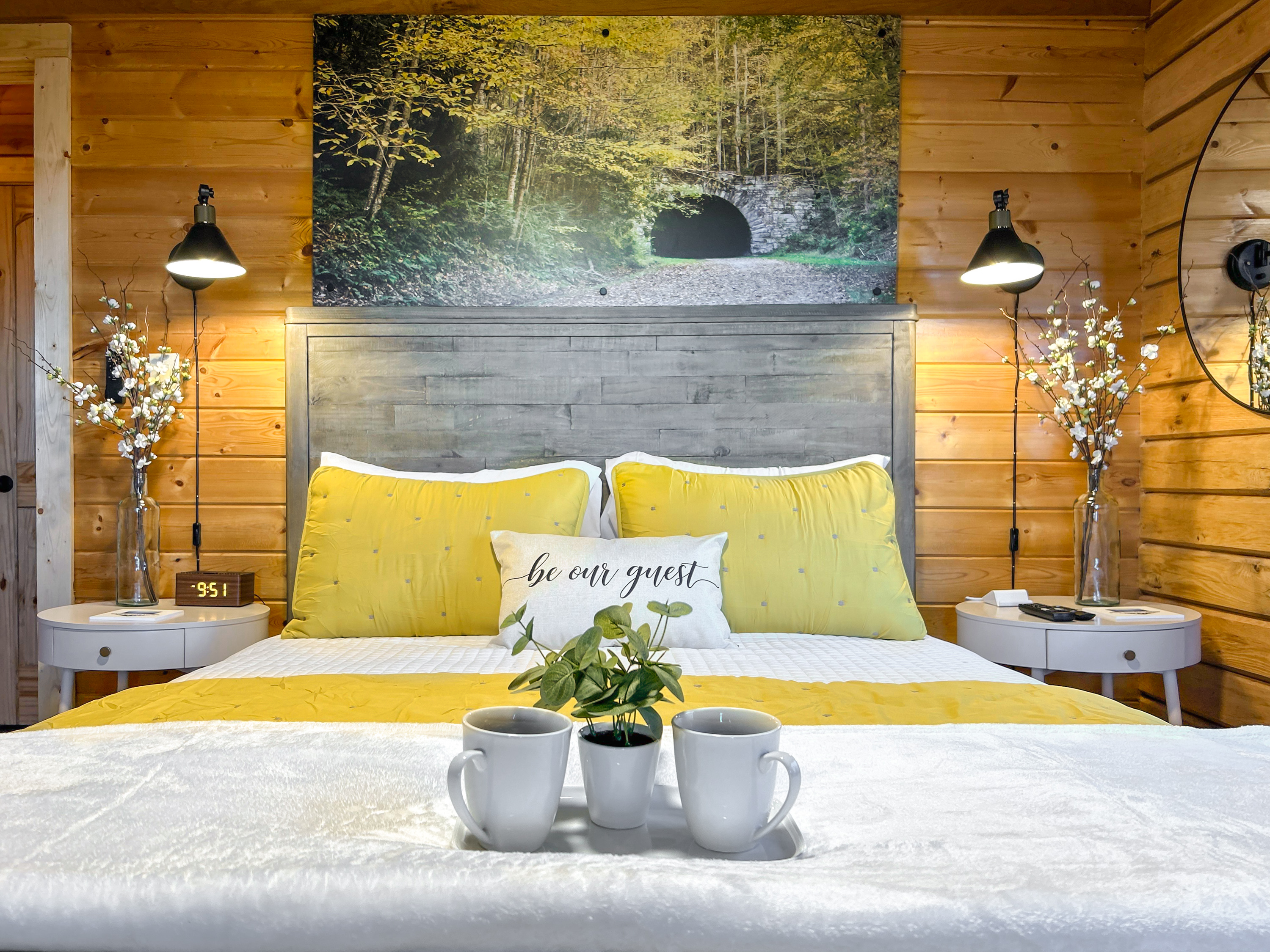 Coffee in bed is a must if you're staying in this room.