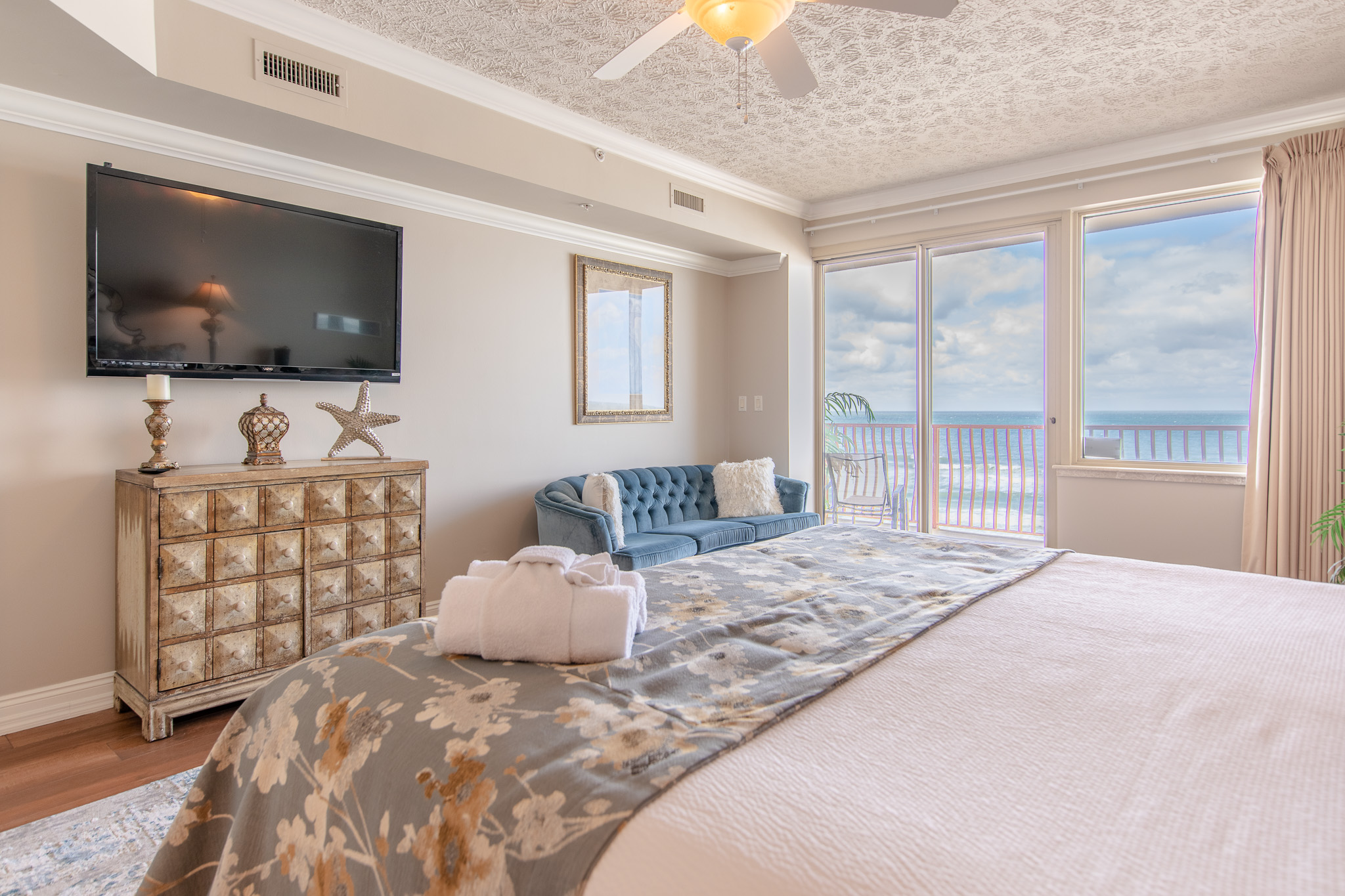 Primary Bedroom. Check out the View You Will Have When You First Awake, Or When Laying in Bed Watching TV