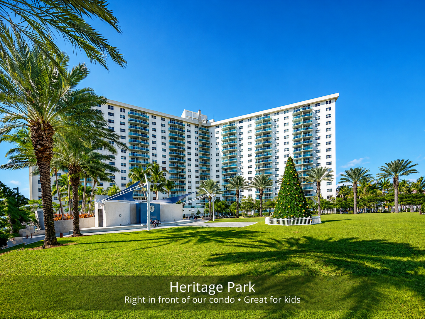 Heritage Park in front of Ocean Reserve Condominium
