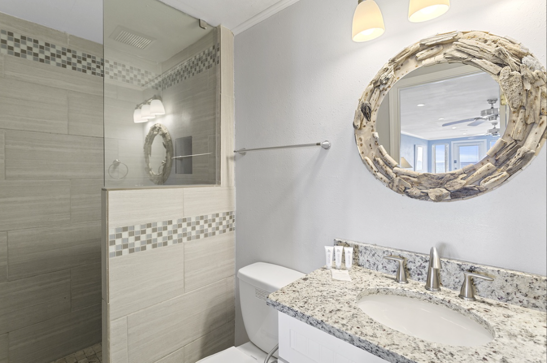 Remodeled Bathroom with Walk in Shower for Guest Room 3 - New Photos coming soon!