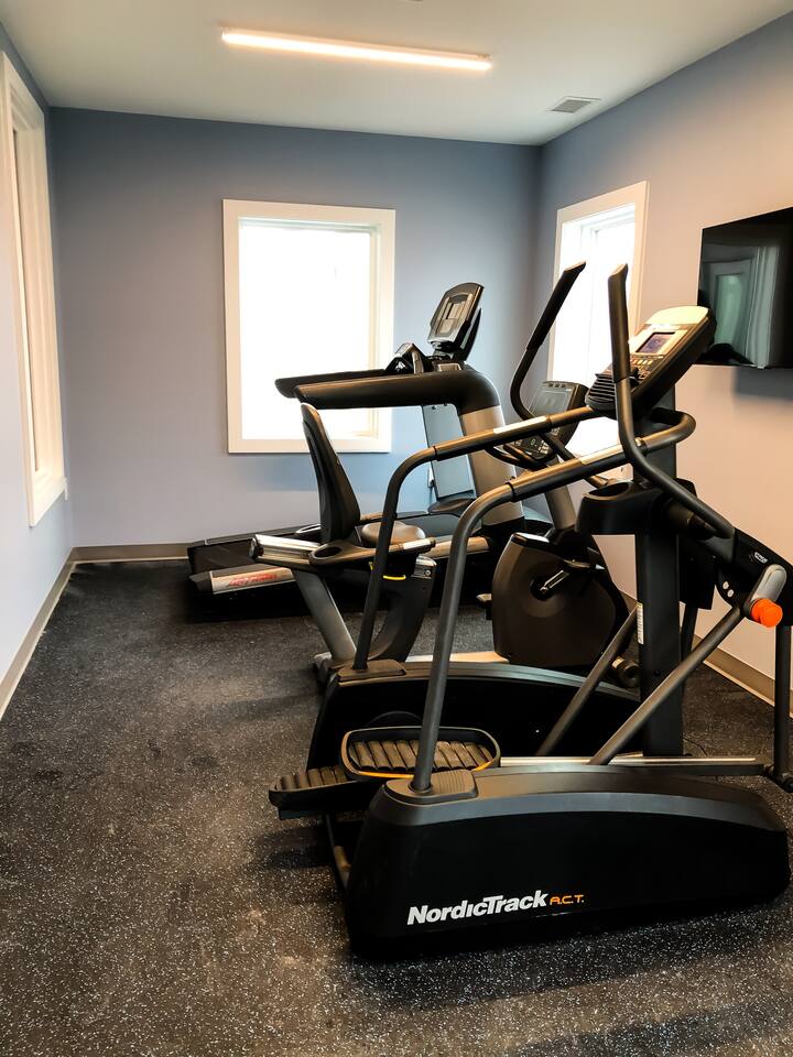 Workout area in clubhouse