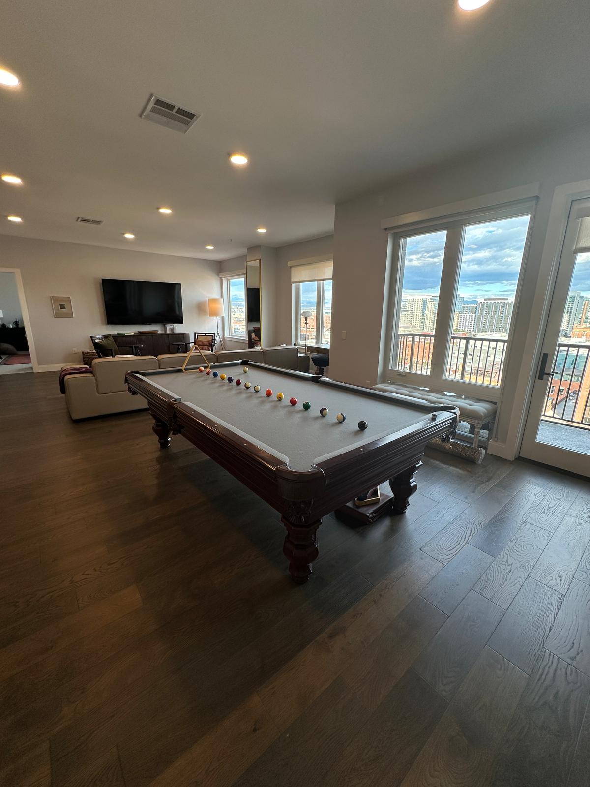 Pool Table with Amazing Views