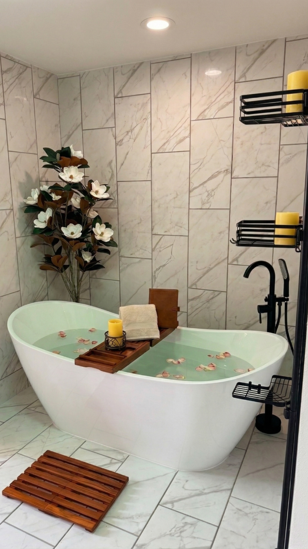 Master Bathroom: Indulge in a spa-like retreat with our deep, freestanding soaking tub, designed with ergonomic curves for the ultimate full-body relaxation.