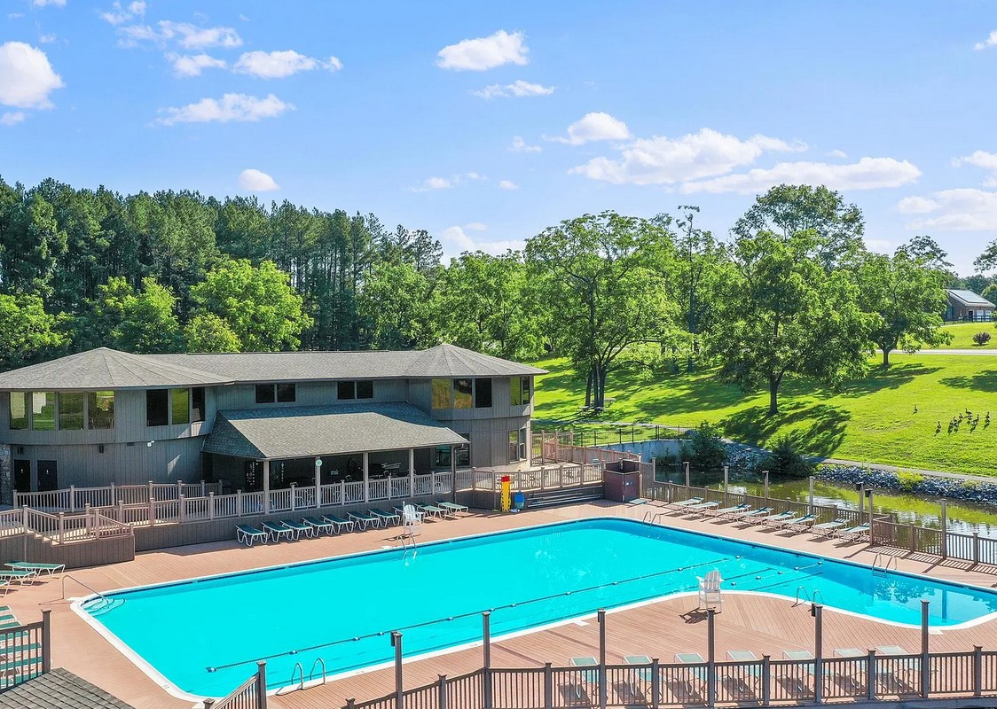 One of two pools accessible with a guest pass.