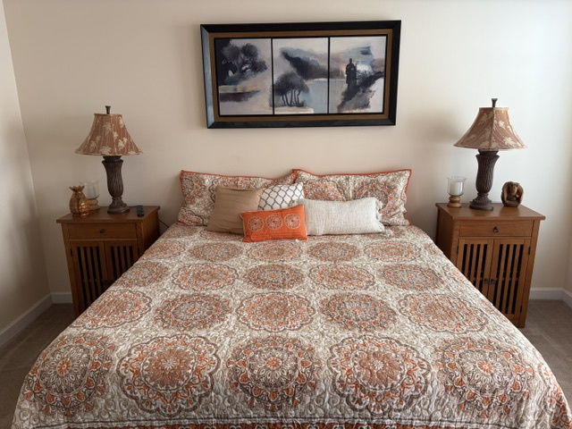 Main Bedroom with King bed with courtyard access