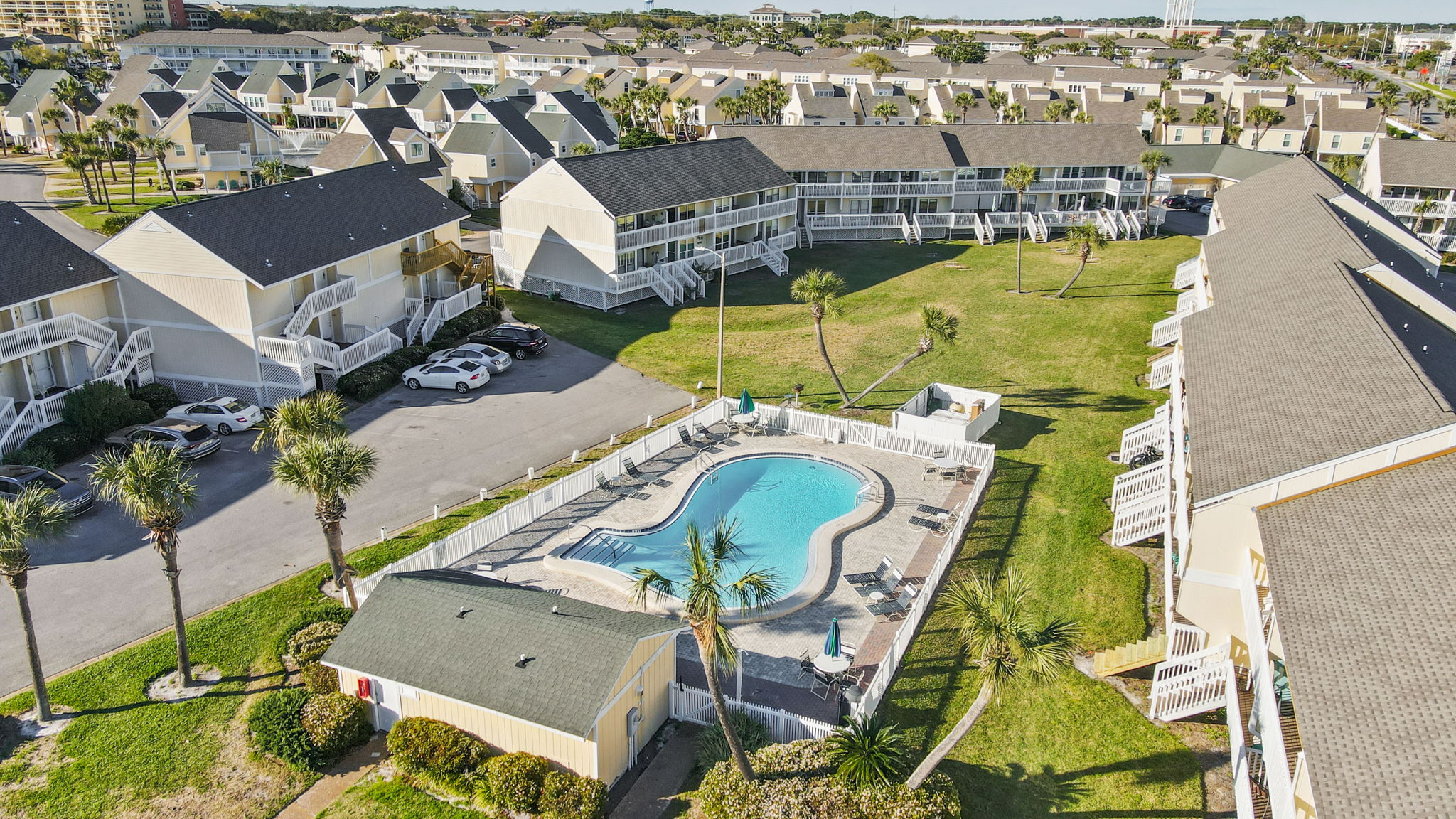 Vacation mode: Activated pool is just steps from your front door, making it easy to swap the beach for a refreshing dip at a moment's notice.