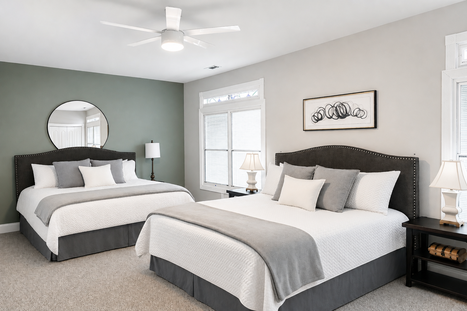 Rest peacefully in the 2 luxurious king-sized beds, designed for ultimate relaxation.