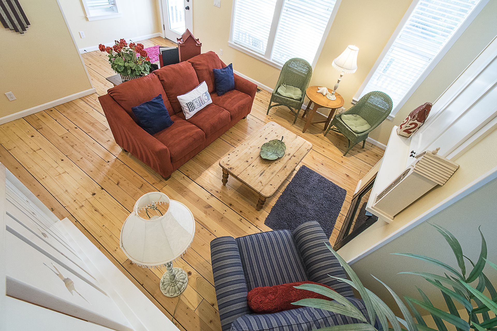 Relax in the cozy living room — perfect for movie nights or family time.