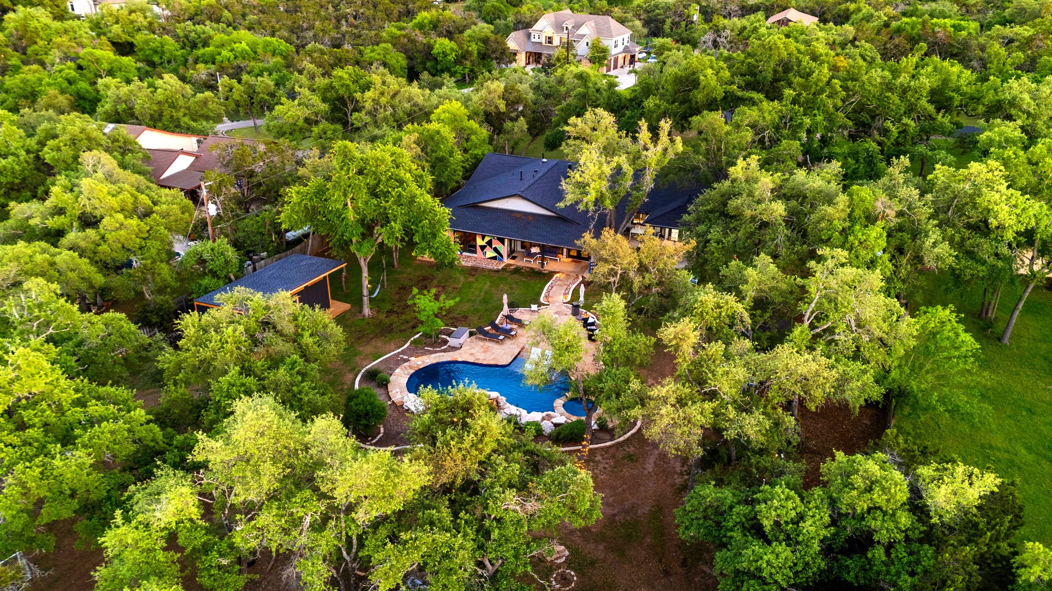 Aerial Backyard