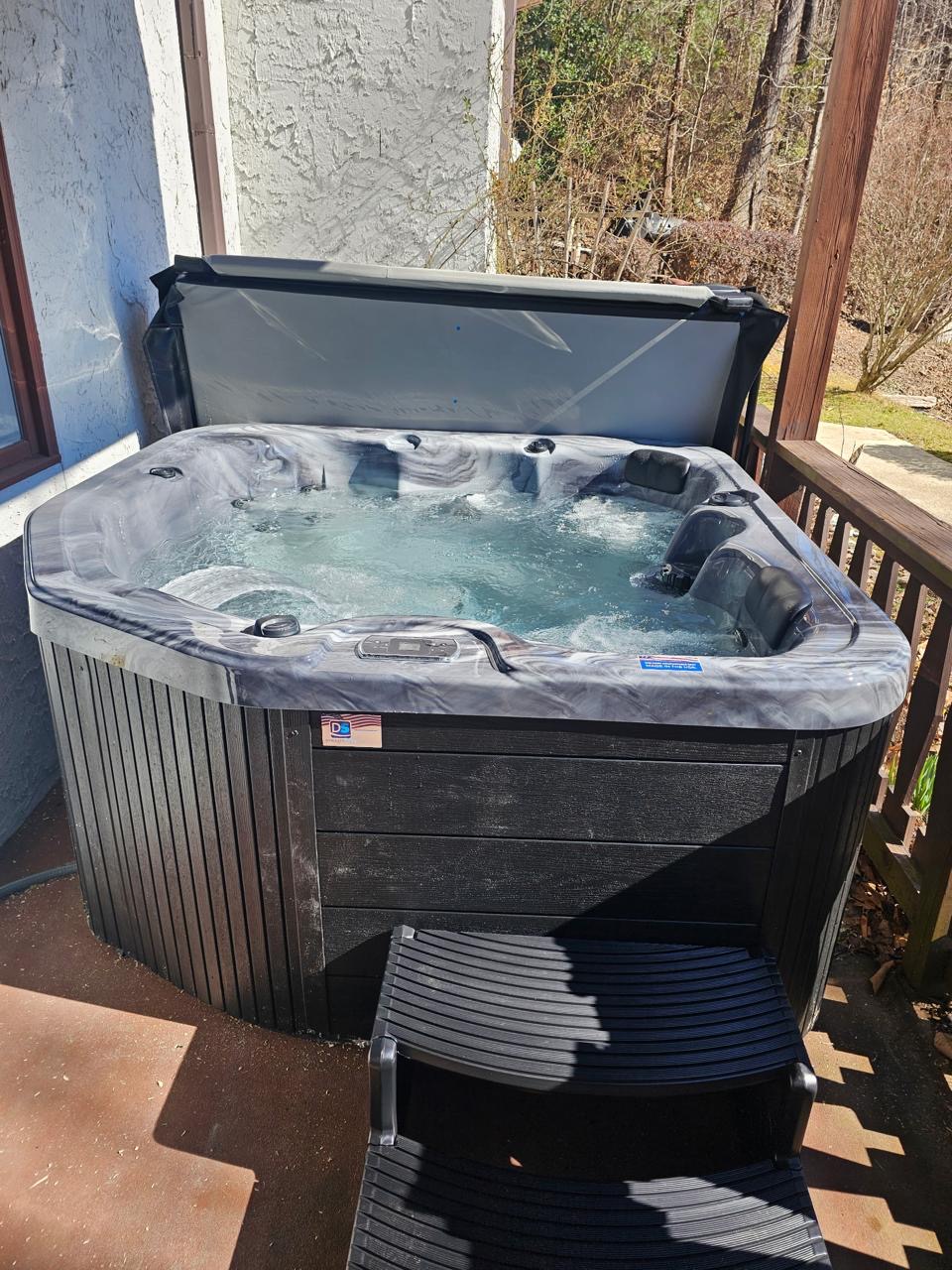 Hot Tub off of Master Bedroom Porch