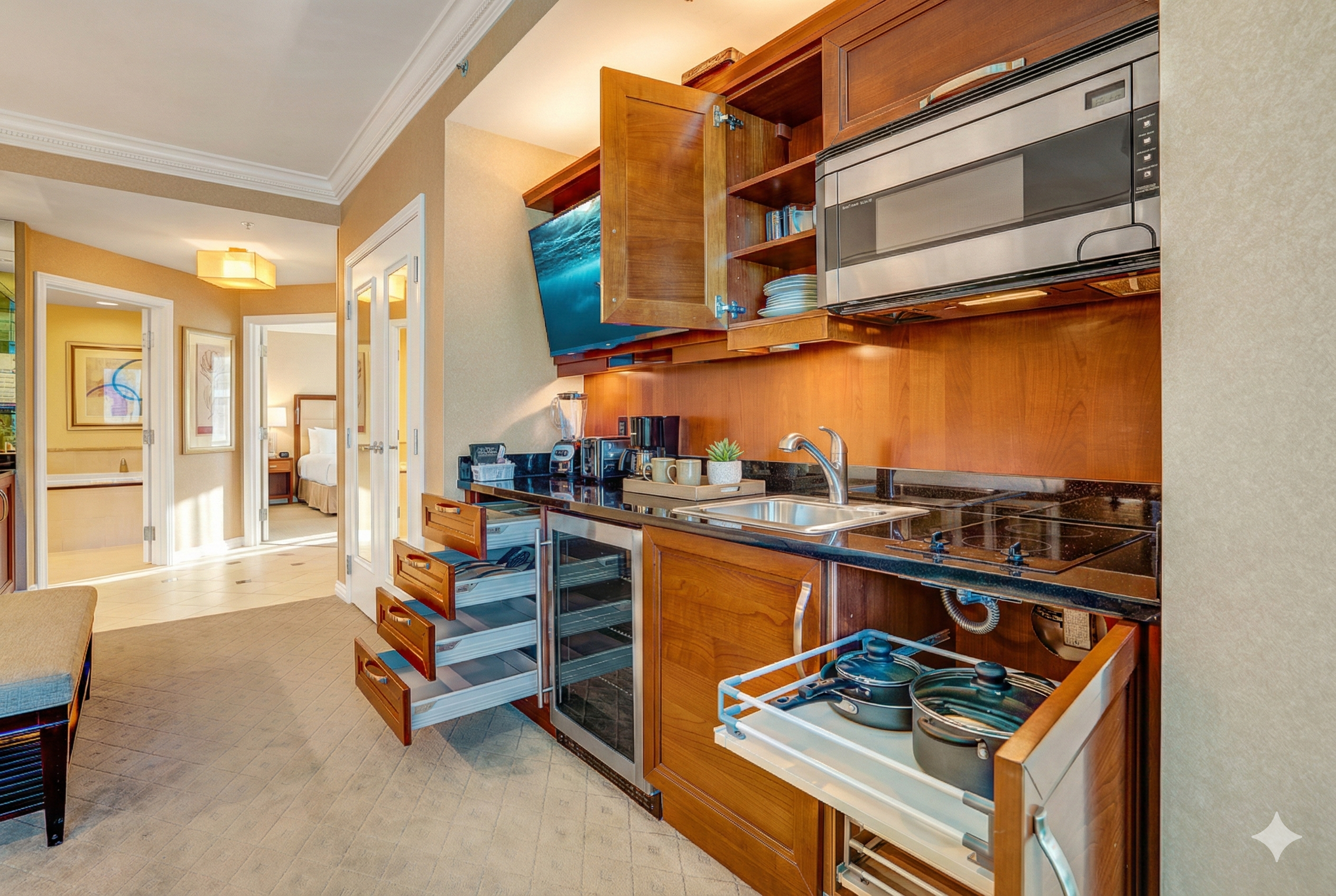 MGM Tower 2 · Unit 803 — Kitchen · Full-Size Appliances