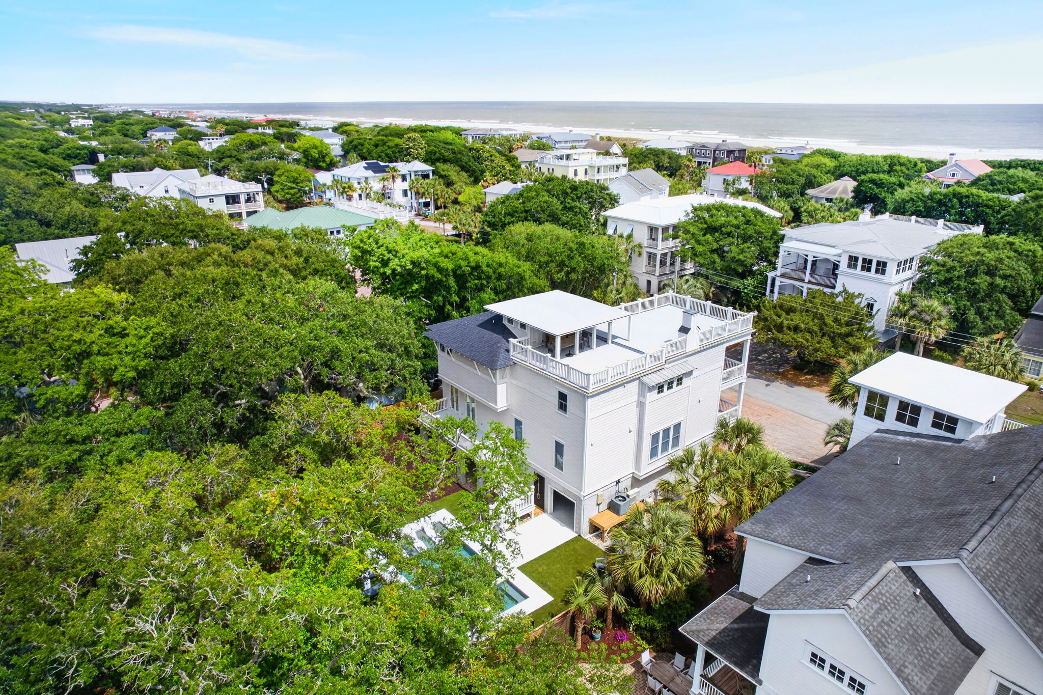 Aerial View | Sun Kissed by the Sea | 3007 Cameron Blvd | Isle of Palms, SC | IOP Escapes
