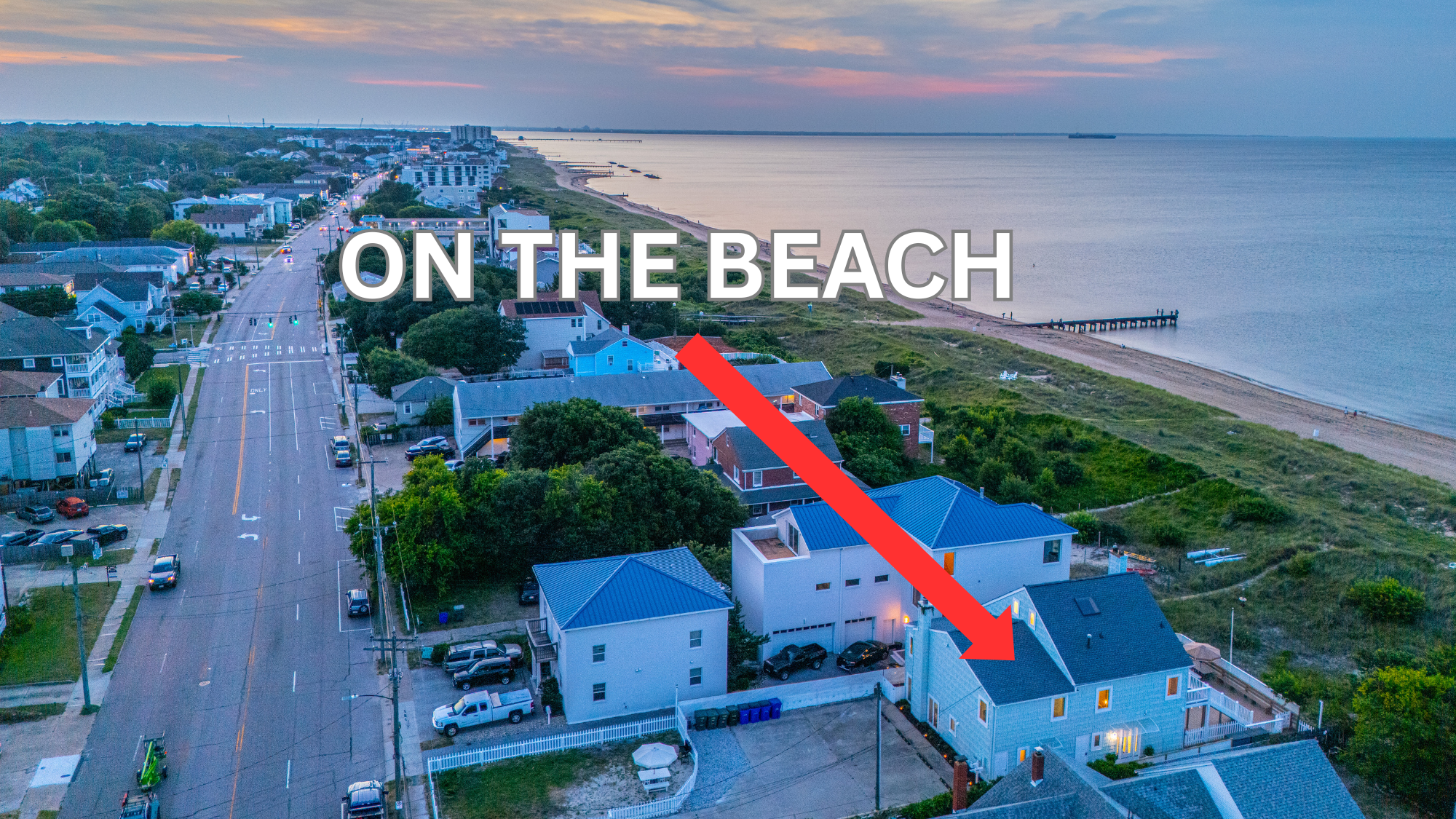 On the beach, with direct beach access!