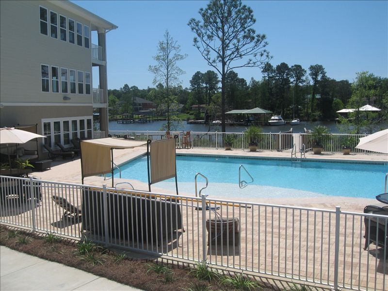 Pool complete with upscale furniture