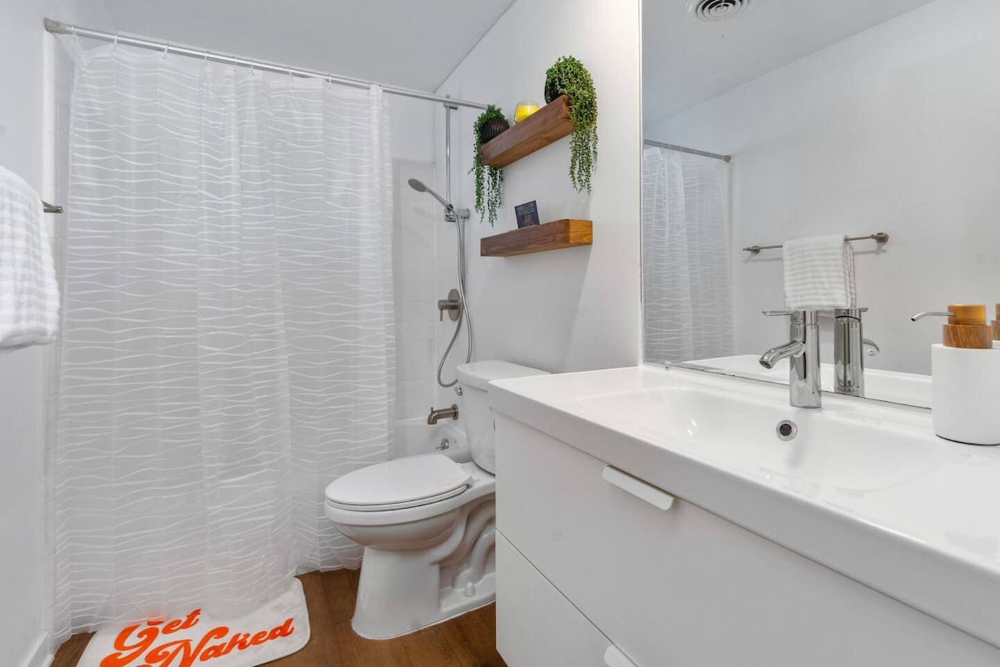 Full bathroom with tub
