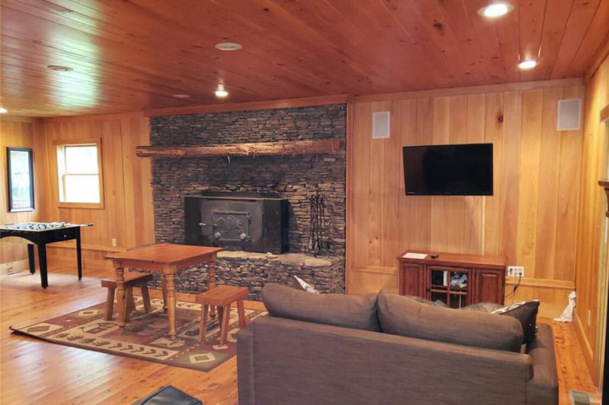 Cozy Cabin Game Room