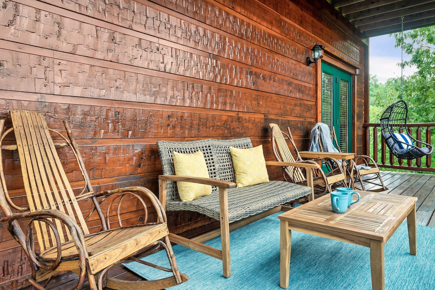 Leave the stress of everyday life behind with a lazy morning on the porch, sipping with a view