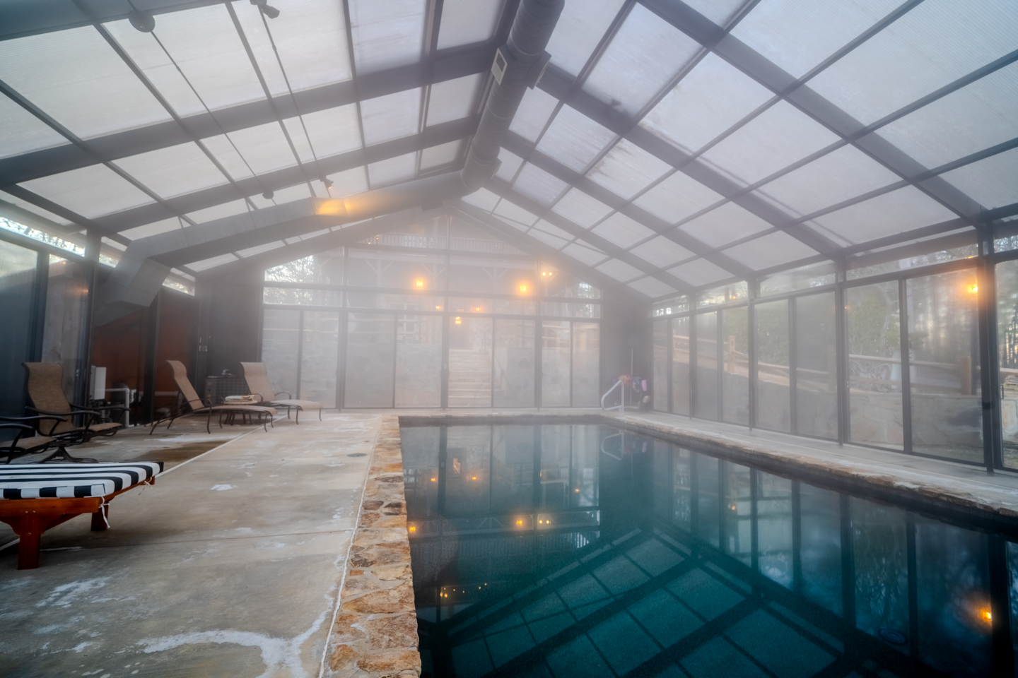 Year-round heated indoor pool