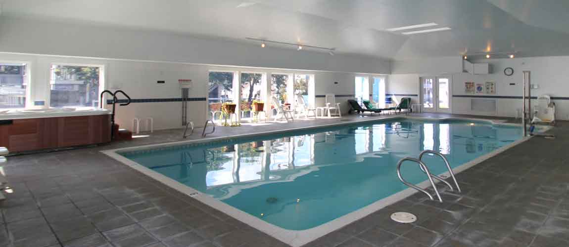 Indoor pool and hot tub are a couple of the common amenities of the property