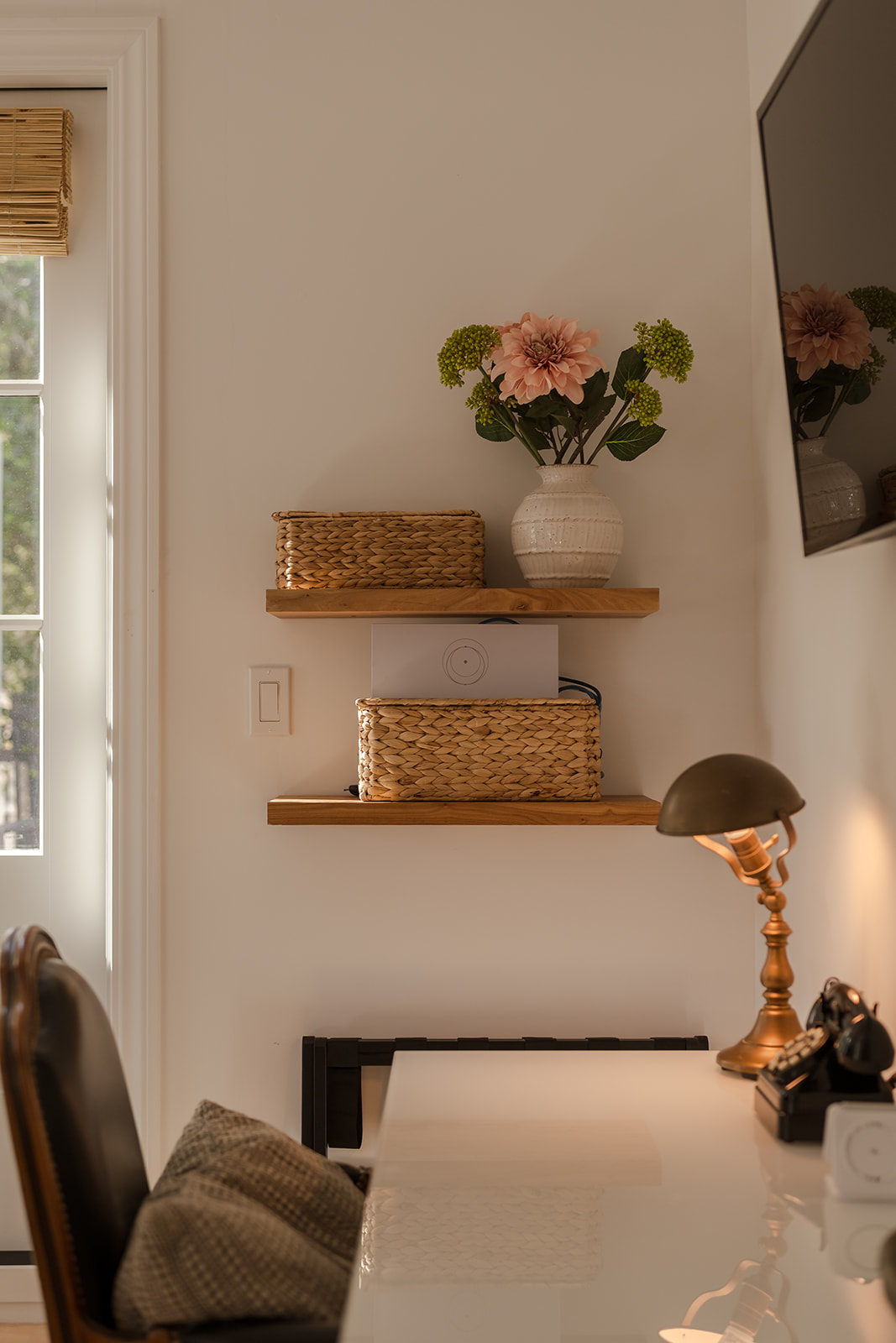 Comfortable Writing Desk in the Green Lady Suite