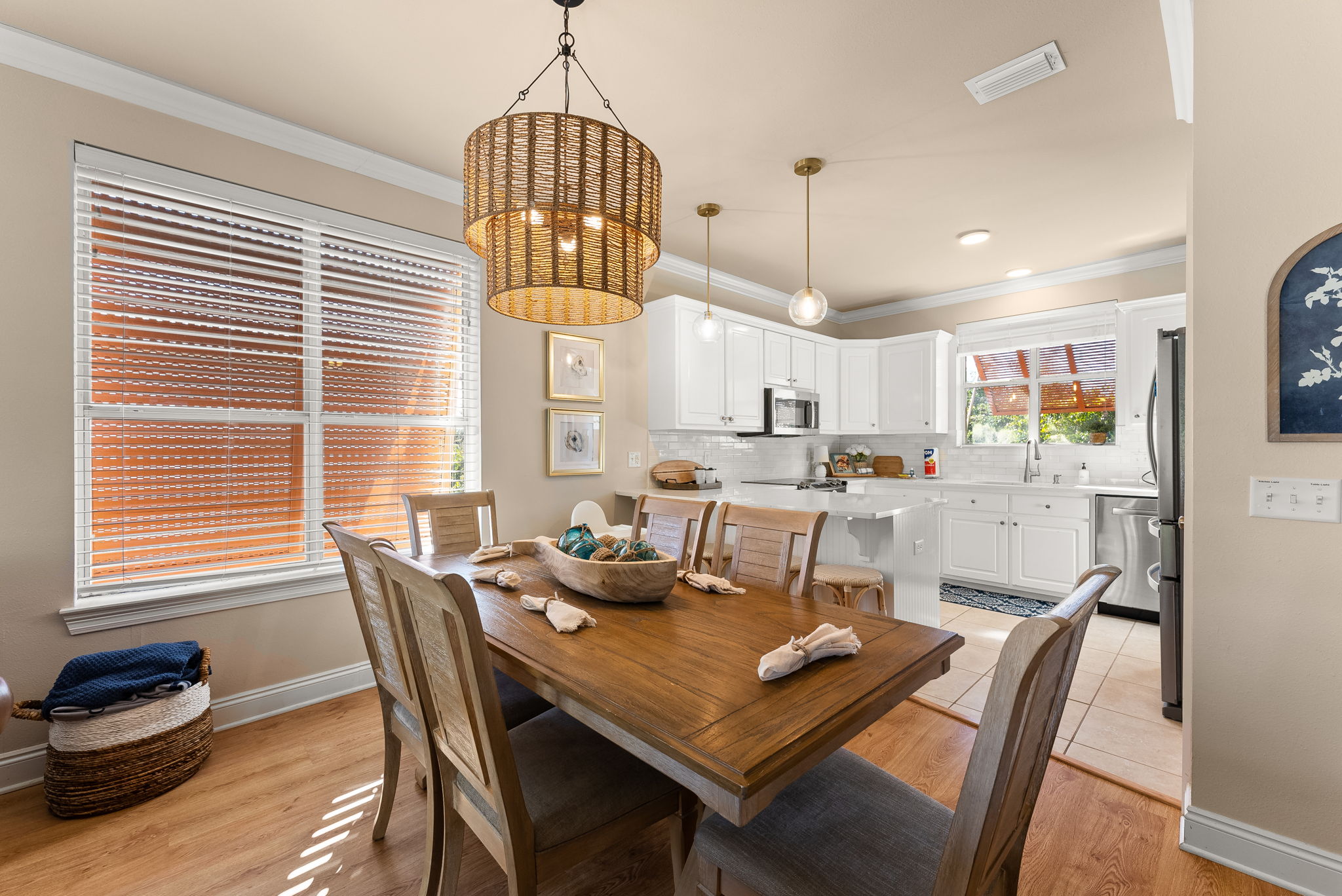 Inviting Dining Area Open to the Kitchen and Living Area