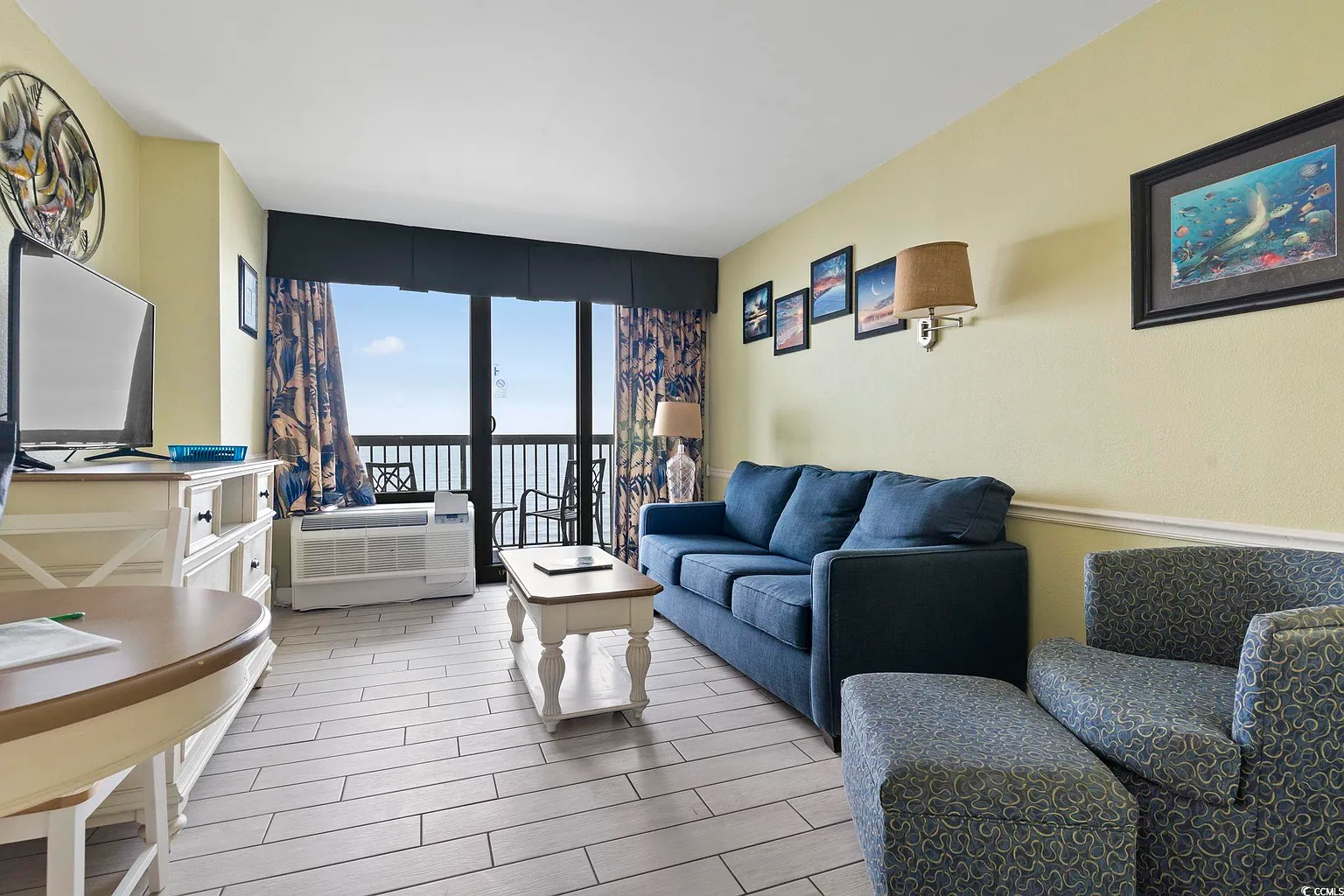 Stylish and comfortable living room designed for relaxation