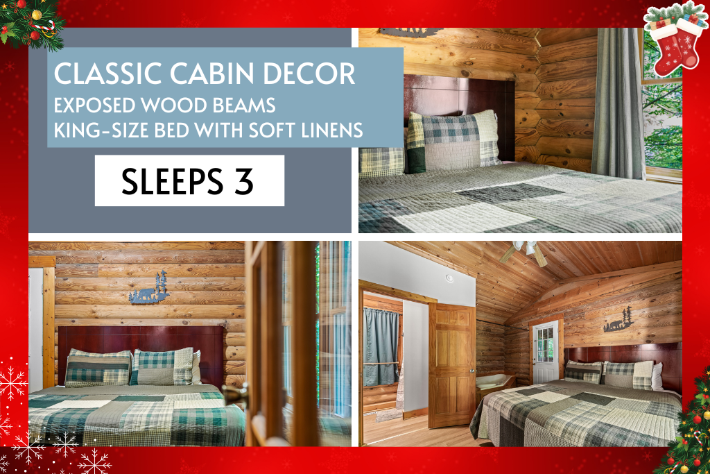 Rustic charm meets modern sleep space—ideal for couples or a cozy group of 3.