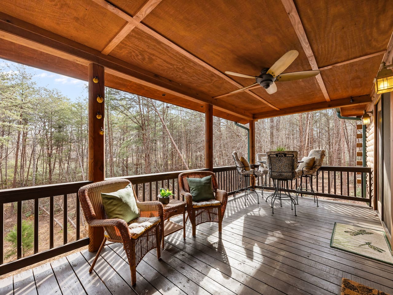 Main level deck of the cabin