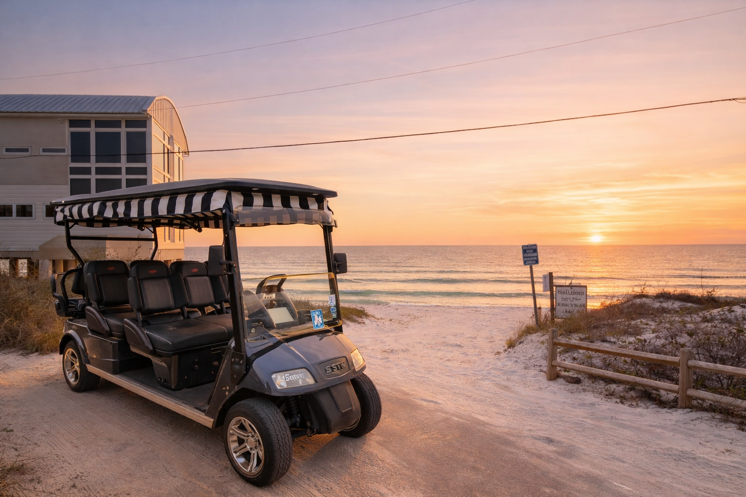 Phillips Inlet Public Beach Access
Free LSV Rental with signed waiver for guest 25+
Guest Review, “Easy access to the beach and restaurants without the noise.”