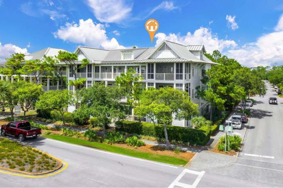 The perfect location! Right across the street from the Beach Club on 30A.