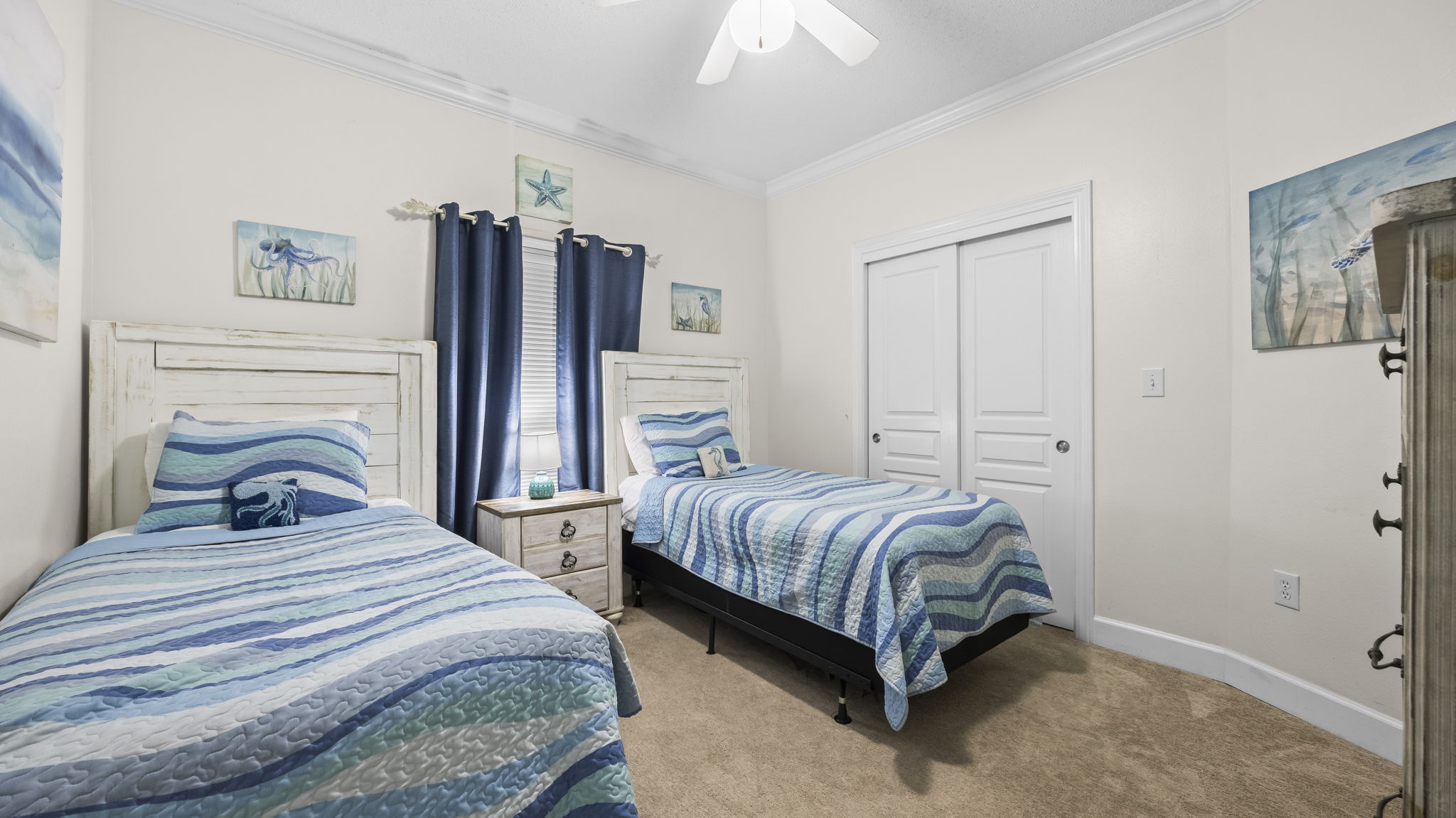 Two twin beds