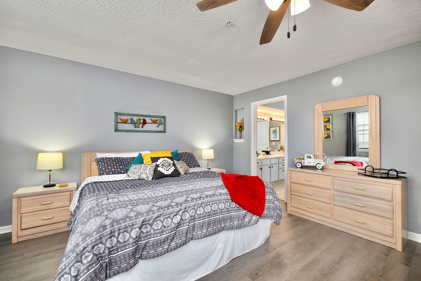 Bedroom Retreat: Stylish decor, inviting ambiance, and a glimpse into your perfect getaway!
