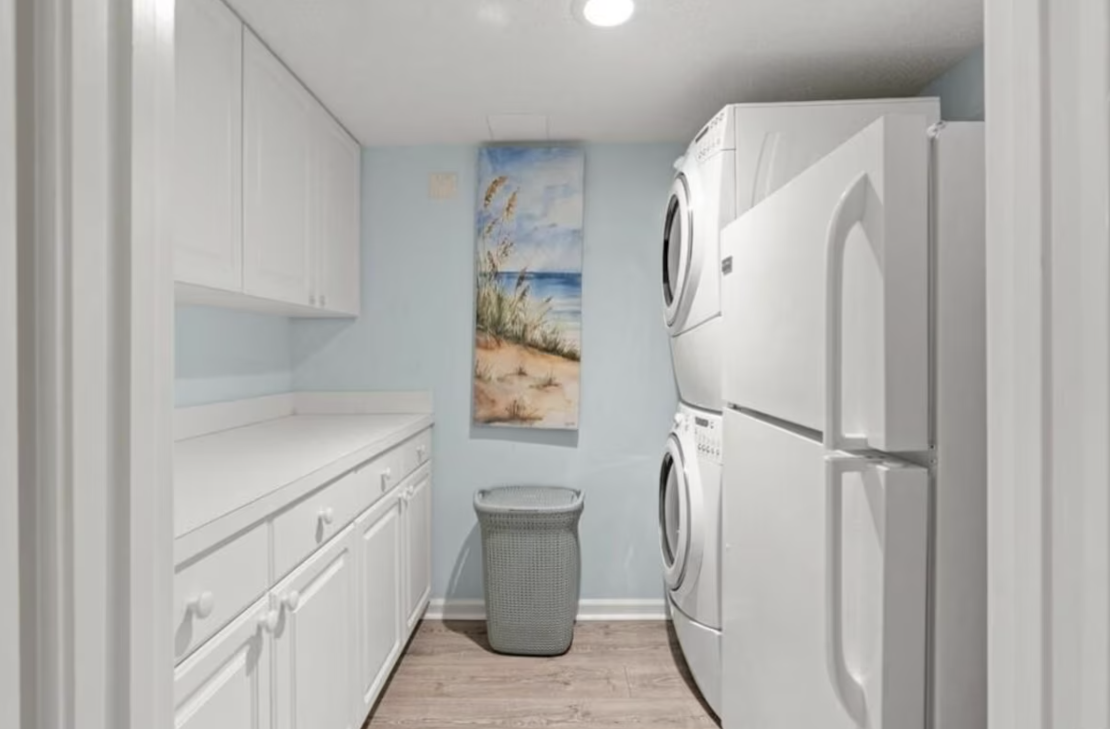 The laundry room is fully equipped in case you get a bad stain on your favorite pair of jeans!