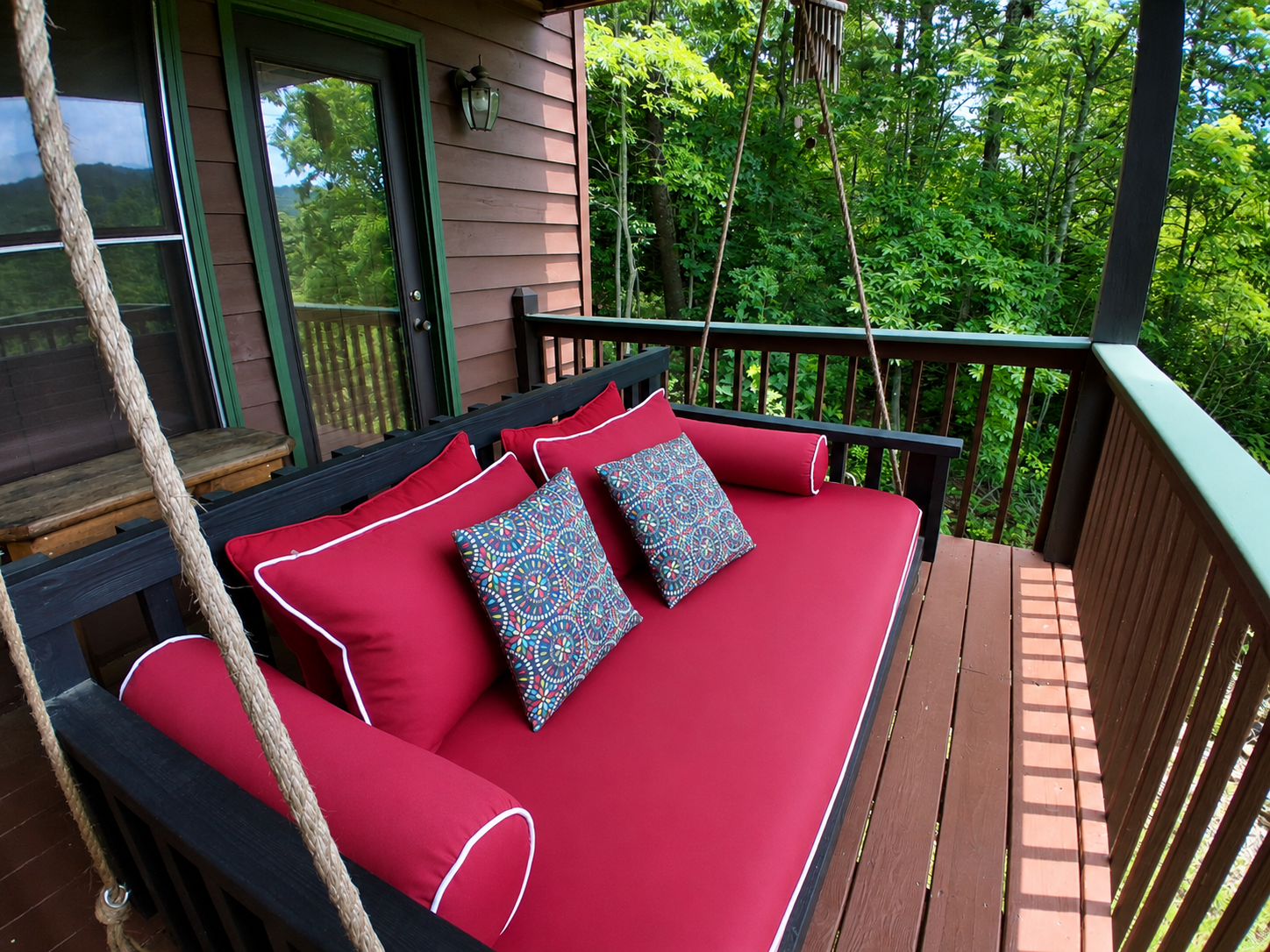 Bed swing located outside of the playroom