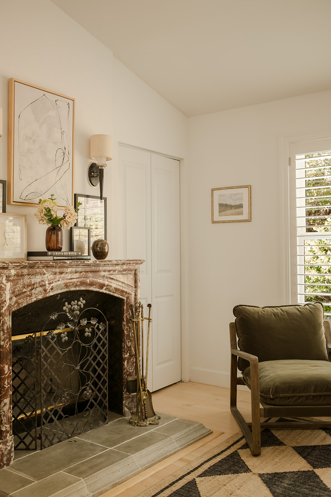 Marble Fireplace in the Groom's Room