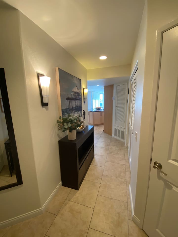 Hallway with Laundry center