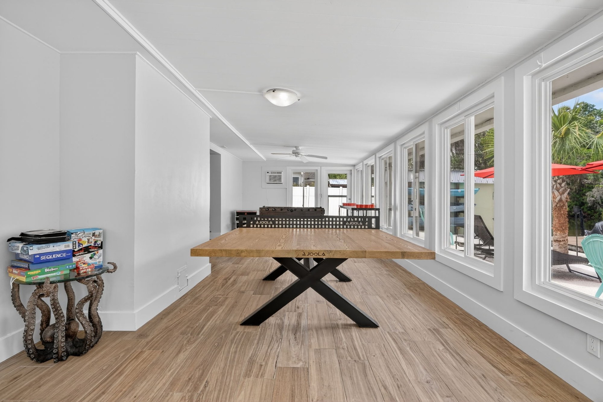Sunroom dining table