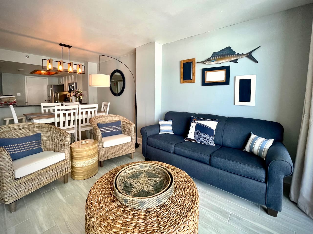 Living room with Pullout Queen Sofa 