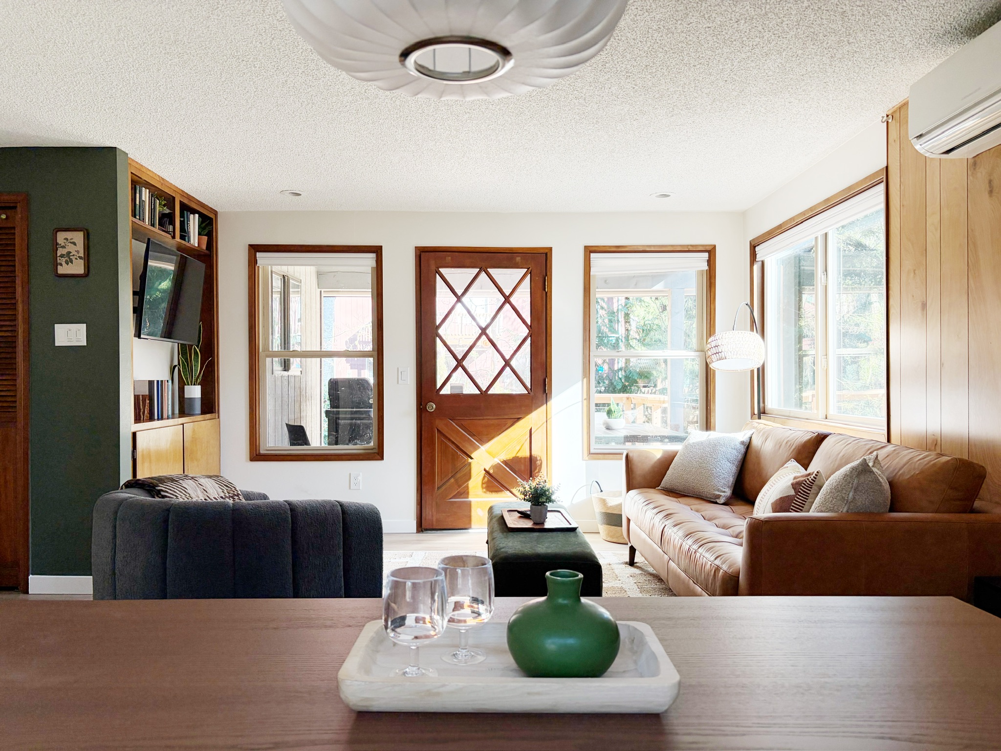 Creekside dining/living room