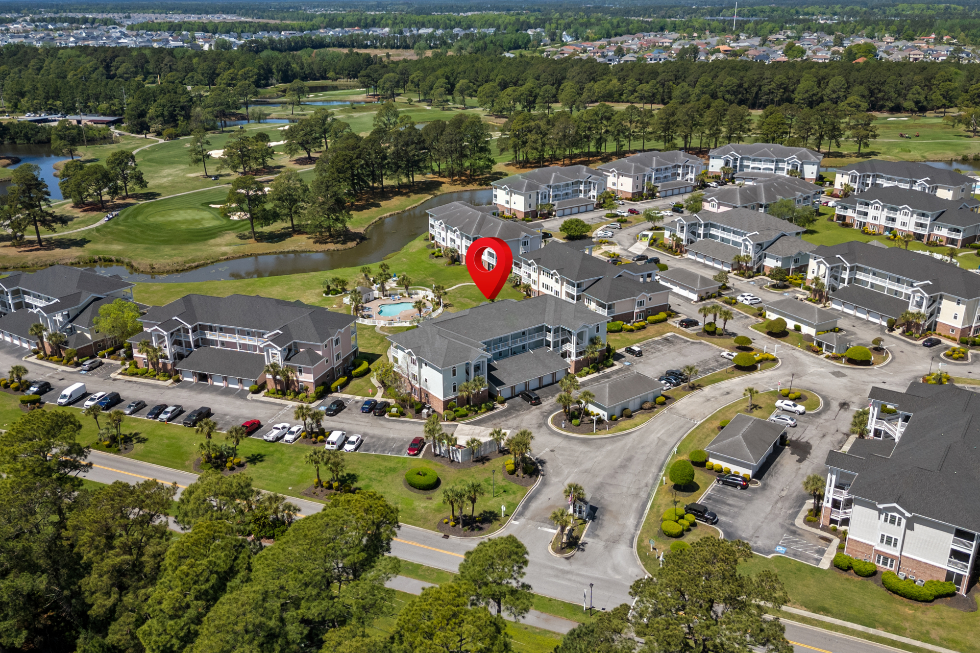 Aerial View of the Area and Property