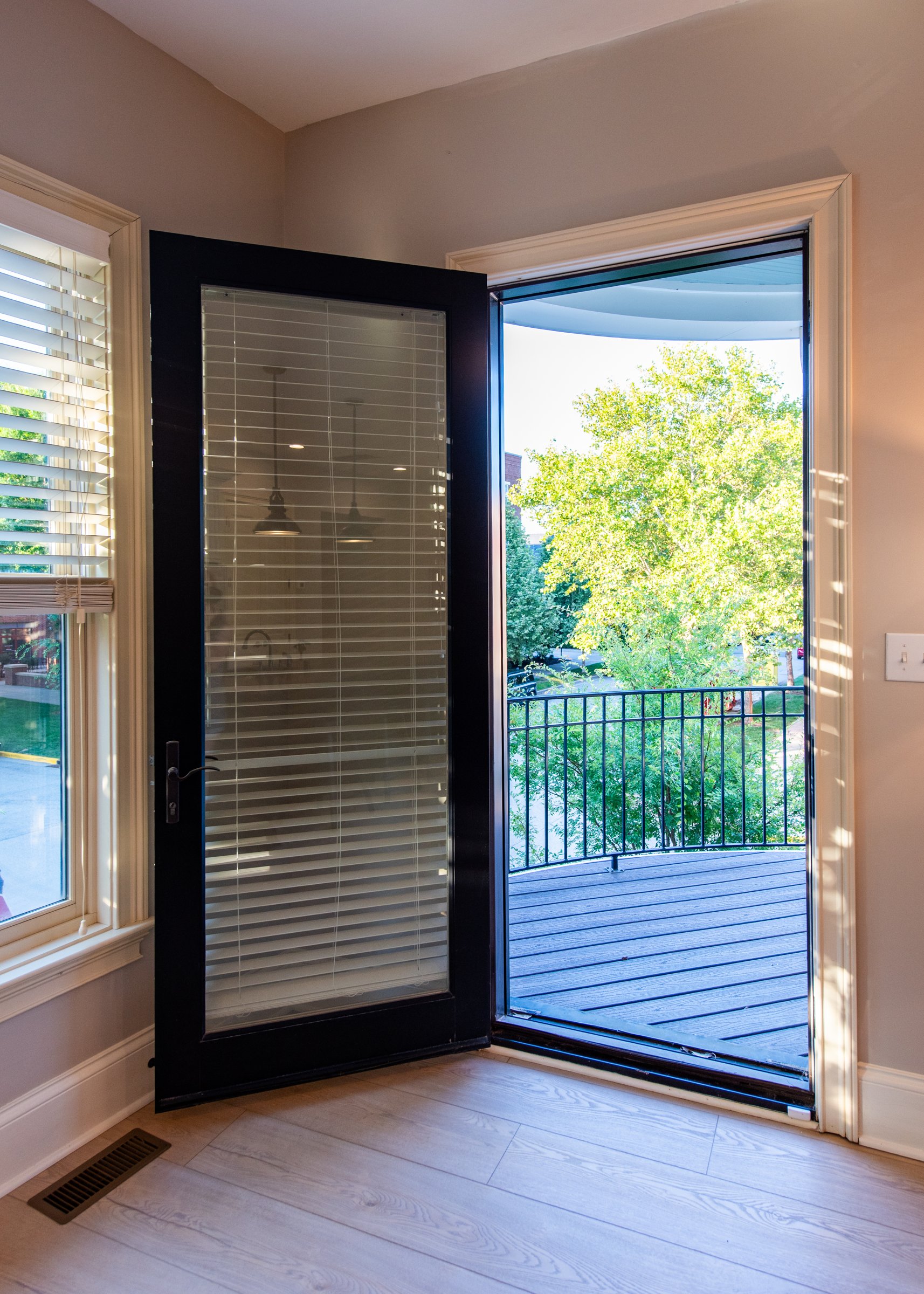 Step out to your own private balcony overlooking Norton Commons.