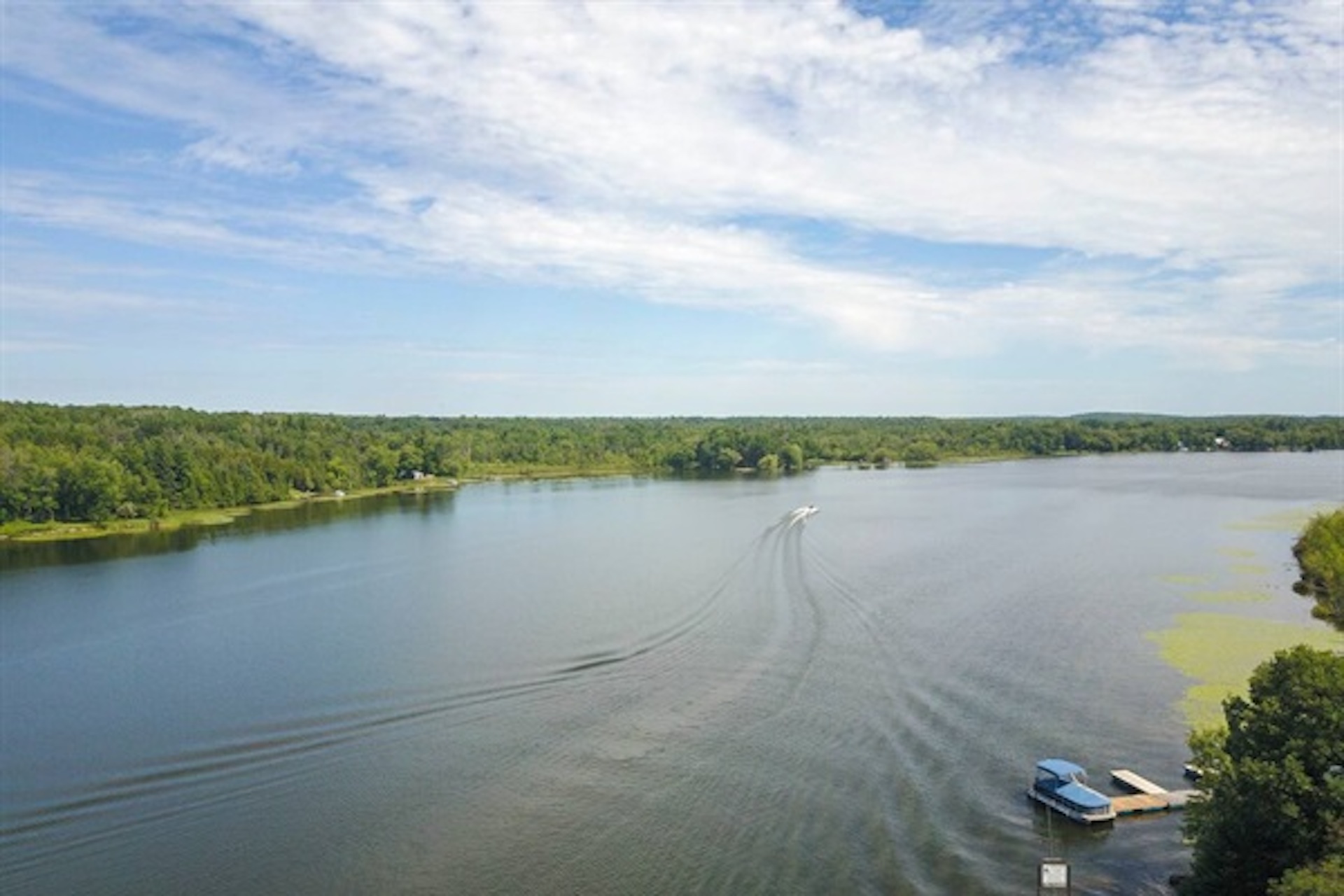 Scenic waterfront view from the property