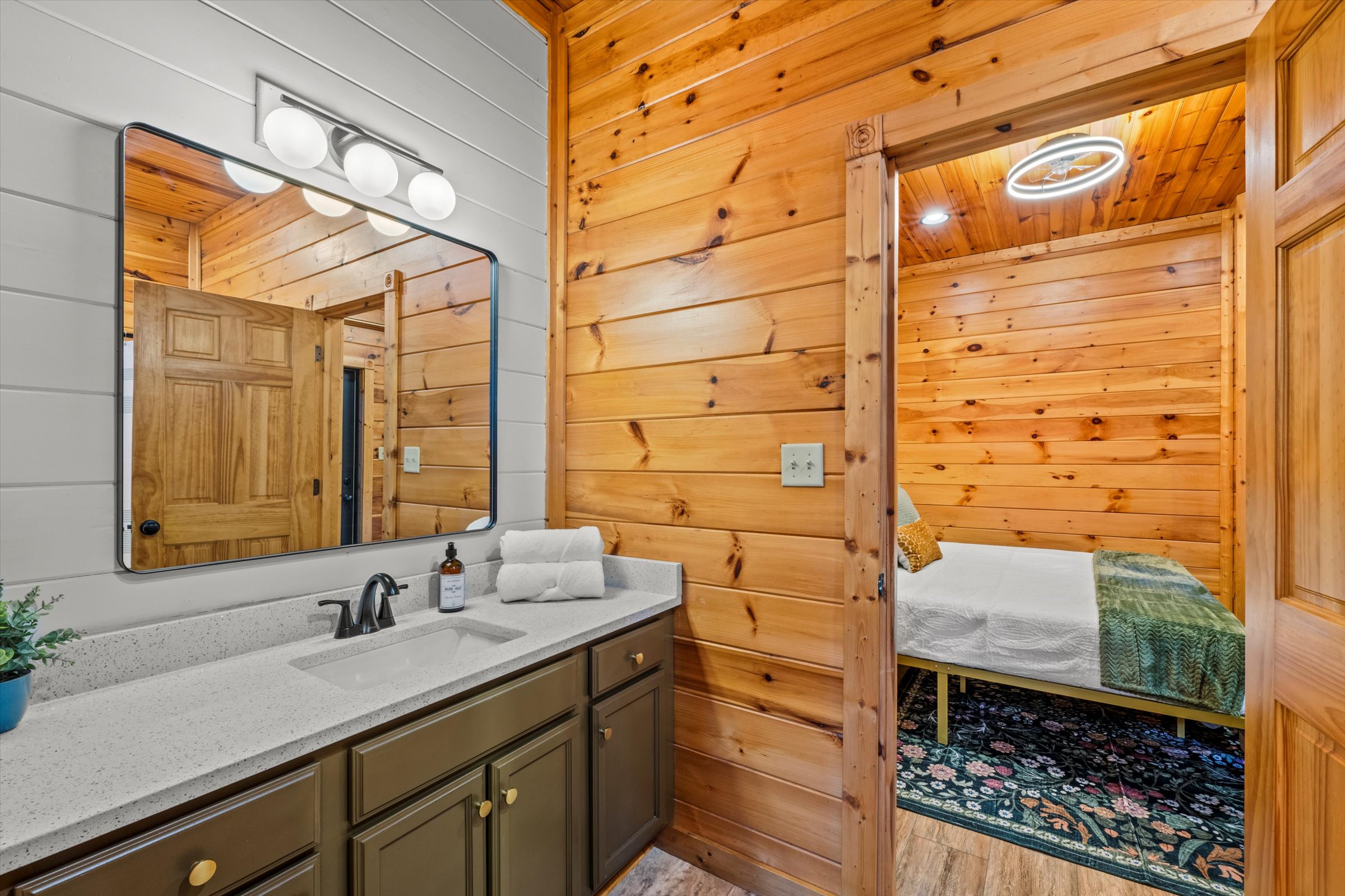 Bedroom 6 & 7 share a private bathroom with shower/tub.