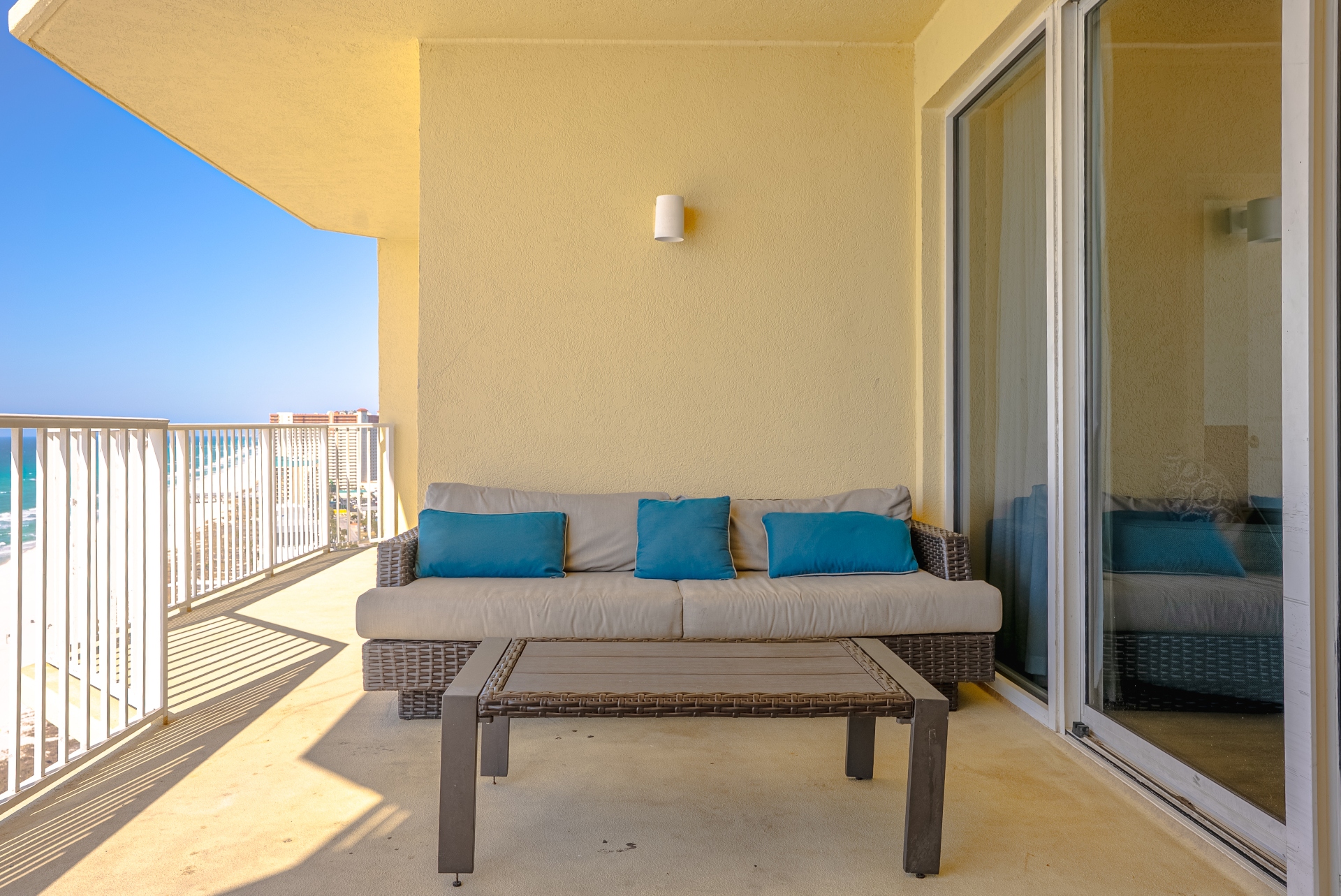 Balcony and beach view