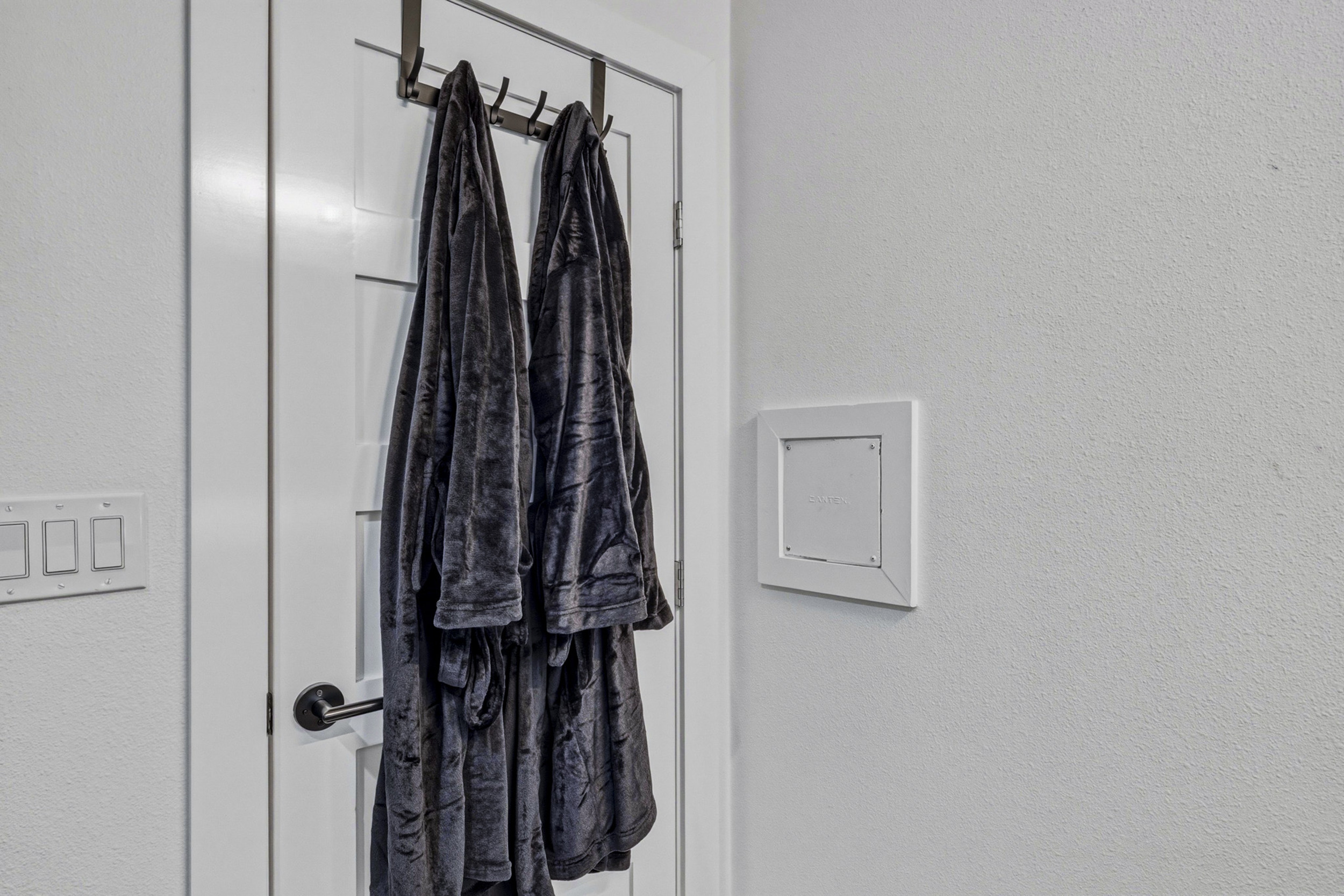 Indulge in luxurious robes for ultimate relaxation after your adventures in Austin!