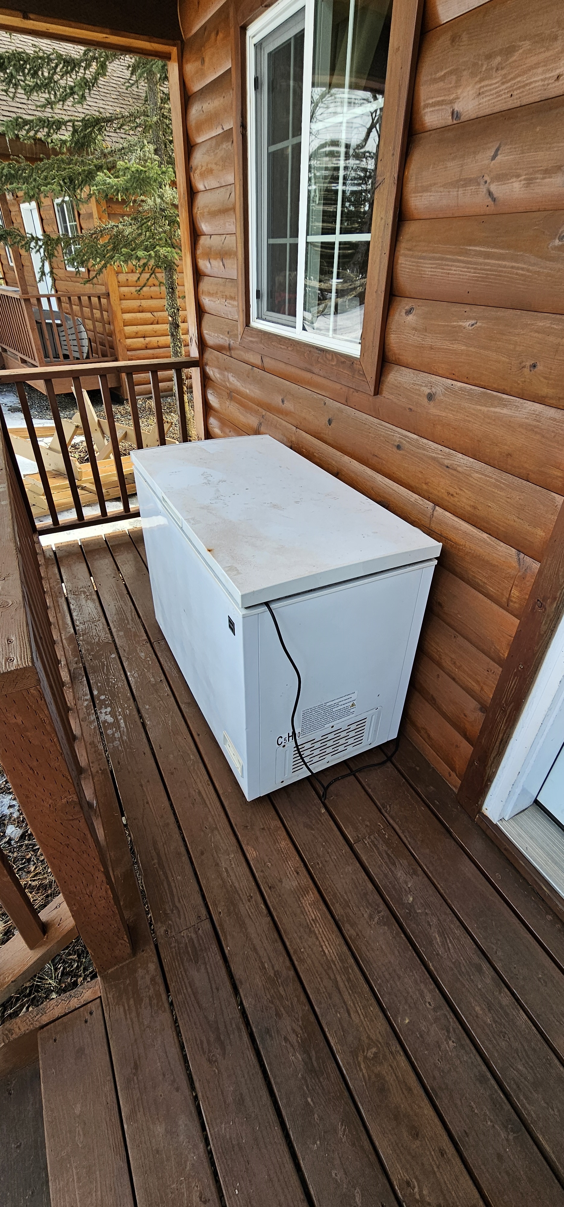 Freezer on Porch