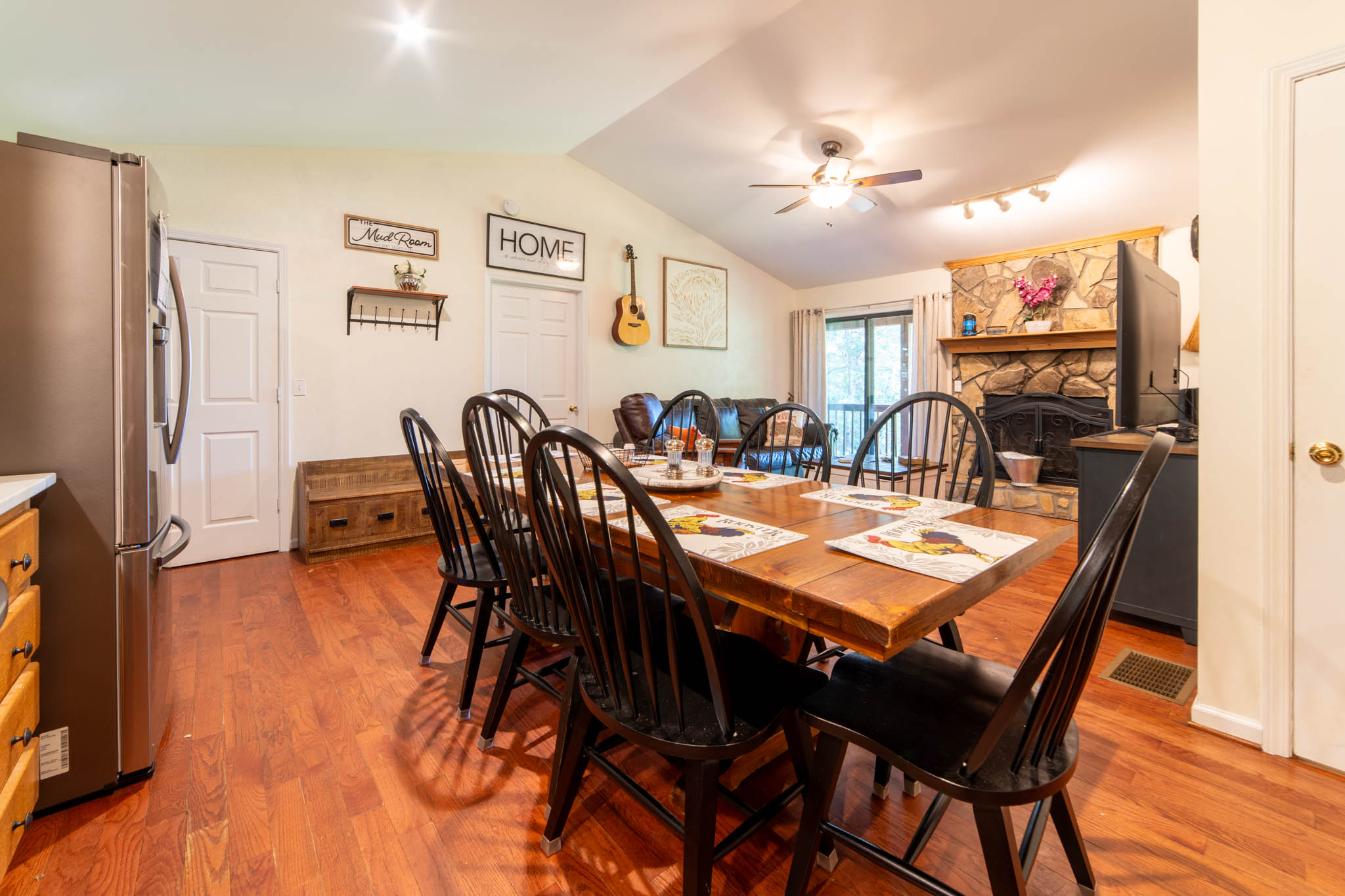 Dining room and kitchen main level