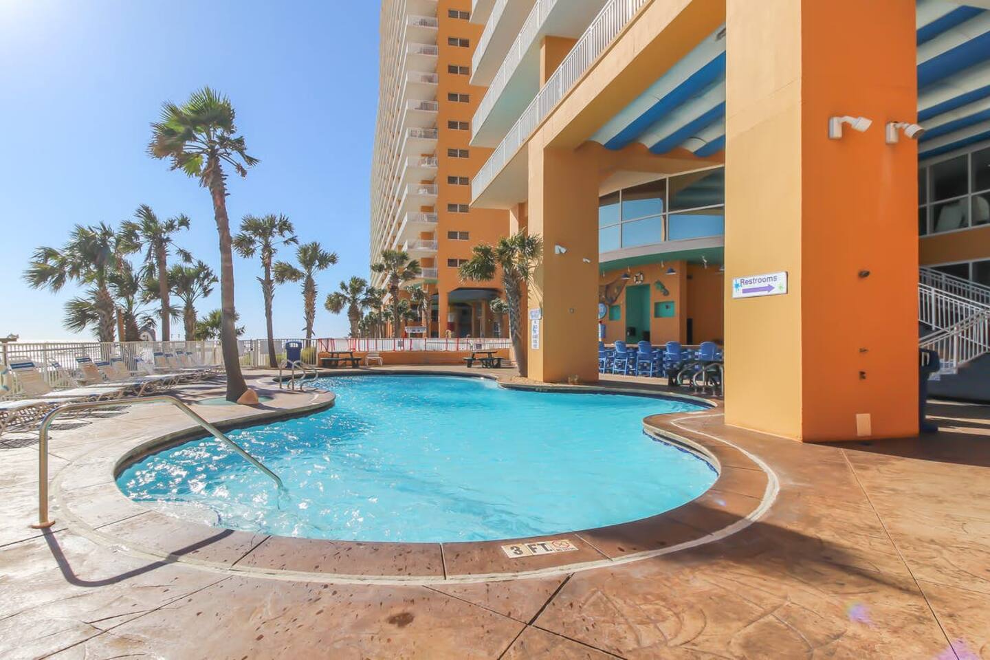Outside pool
